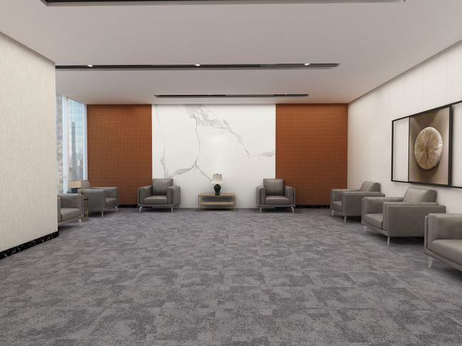 Fuzion Flooring Bala Bay Carpet Tile Nylon Vermilion view 2