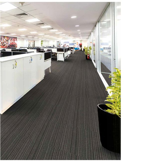 Fuzion Flooring Caledon Carpet Tile Polypropylene Mistywood view 2