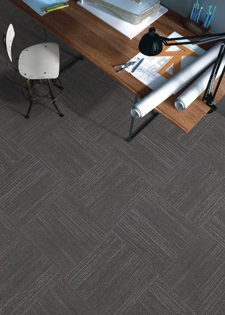 Fuzion Flooring Canmore Carpet Tile Nylon Sky Scraper view 2