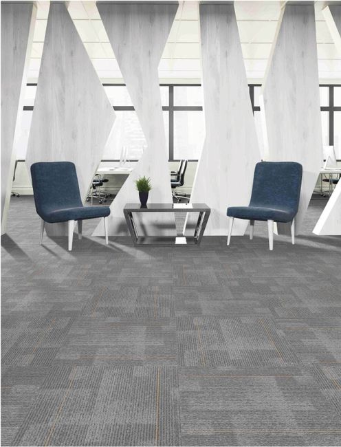 Fuzion Flooring Minett Carpet Tile Polypropylene Cream Sand view 2