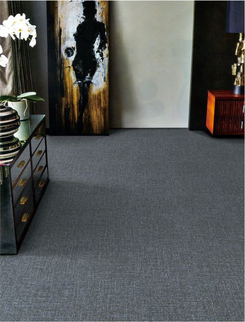 Fuzion Flooring Odessa Carpet Tile Nylon Blue Bay view 2