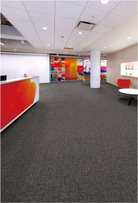 Fuzion Flooring Odessa Carpet Tile Nylon Brown Tweed view 2