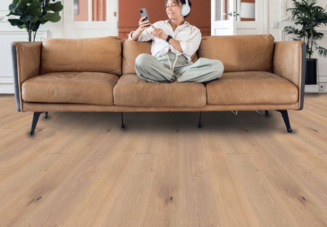 Fuzion Nouveau Renaissance Oak Cobblestone view 2