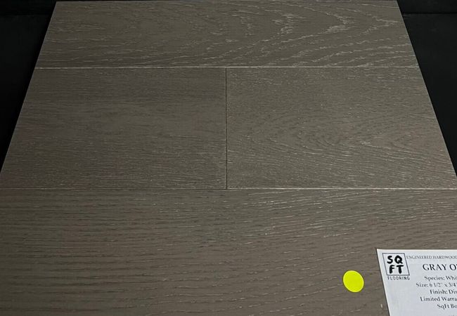 Golden Choice White Oak Engineered Gray Owl