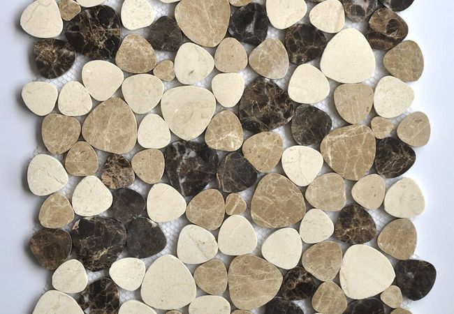 MDR Marble Mosaic Pebbles Thassos