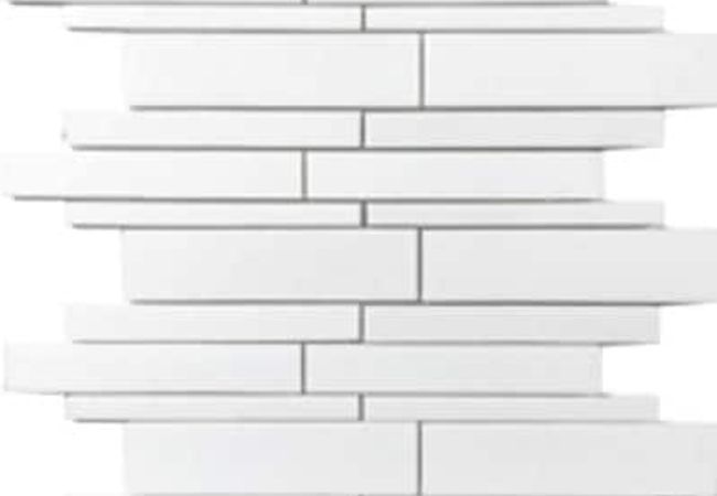 MDR Marble Mosaic Random Strips Thassos