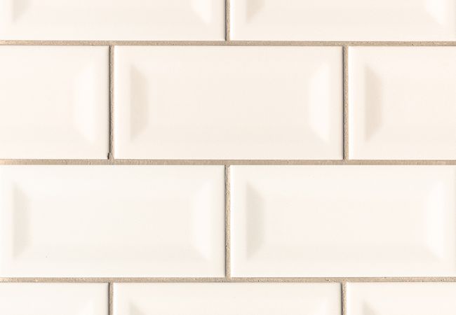 MSI Almond Glossy Inverted Beveled Tile 3x6
