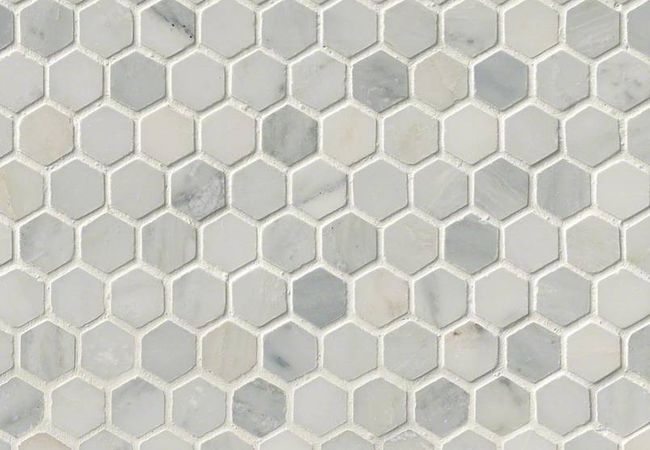 MSI Arabescato Carrara 1” Hexagon Mosaic Tile, MSI Surfaces