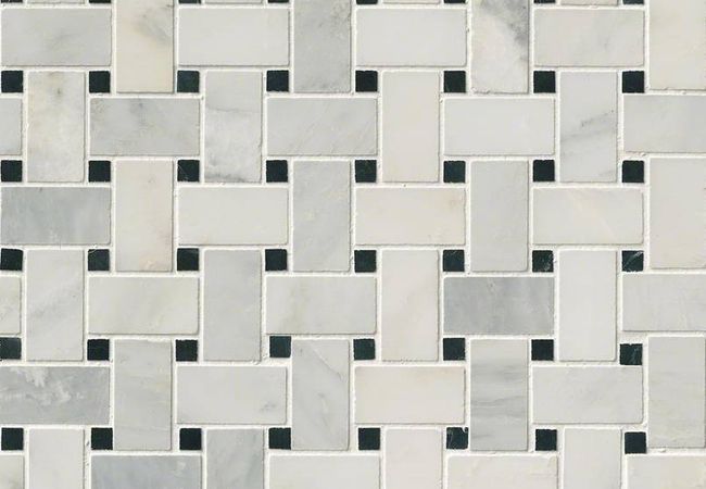 MSI Arabescato Carrara Basketweave Tile, MSI Surfaces