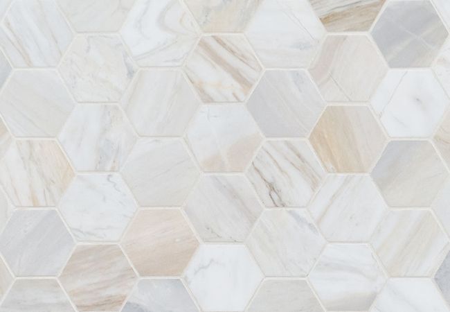MSI Athena Gold 2" Hexagon Honed Mosaic Tile, MSI Surfaces