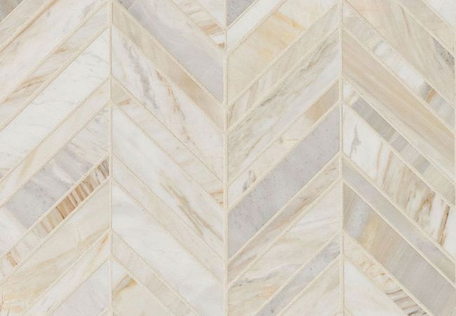MSI Athena Gold Chevron Pattern Honed, MSI Surfaces