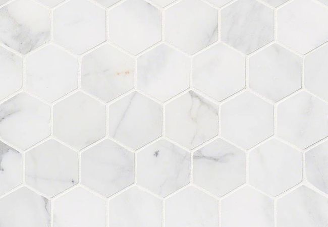 MSI Calacatta Cressa 2” Hexagon Mosaic Tile, MSI Surfaces