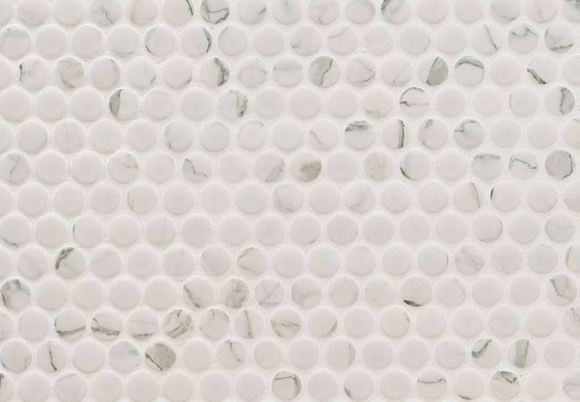 MSI Carrara Matte Penny Round Mosaic