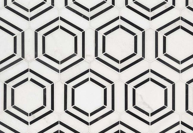 MSI Georama Nero Geometric Tile, MSI Surfaces