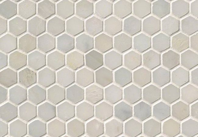 MSI Greecian White 1” Hexagon Mosaic Tile, MSI Surfaces