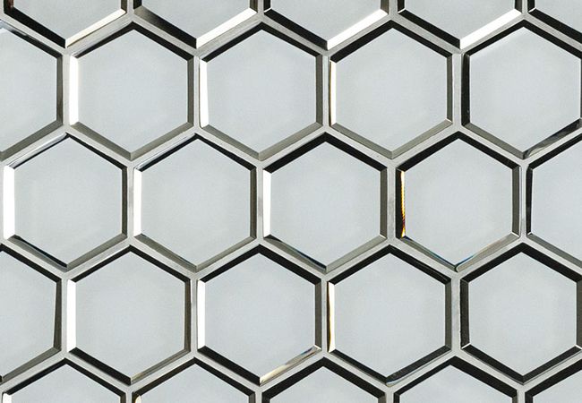 MSI Ice Beveled 3" Hexagon Mosaic Tile, MSI Surfaces