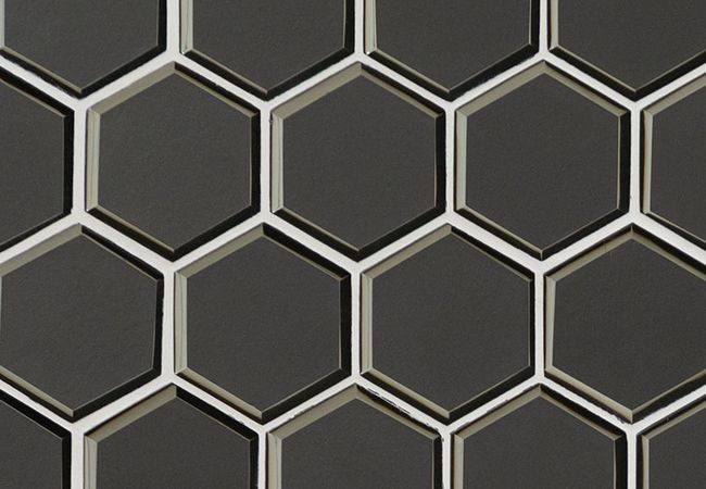 MSI Metallic Gray Beveled 3" Hexagon Mosaic Tile, MSI Surfaces