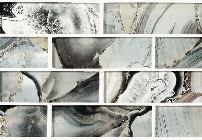 MSI Midnight Agate 2x6 Subway Glass
