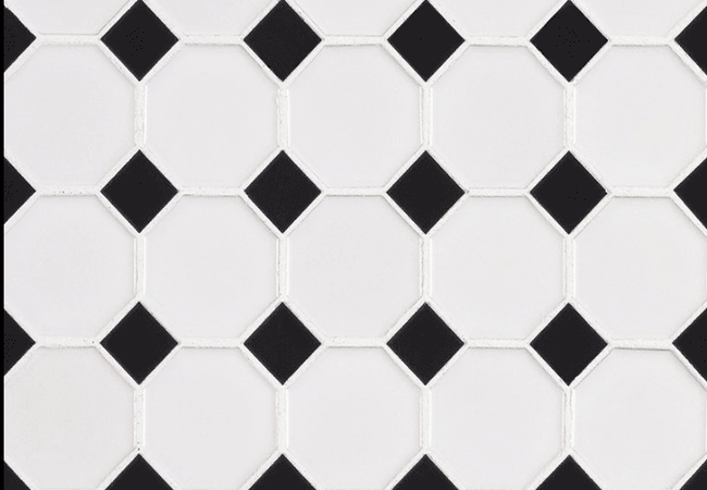 MSI Retro Bianco Glossy Octagon Tile