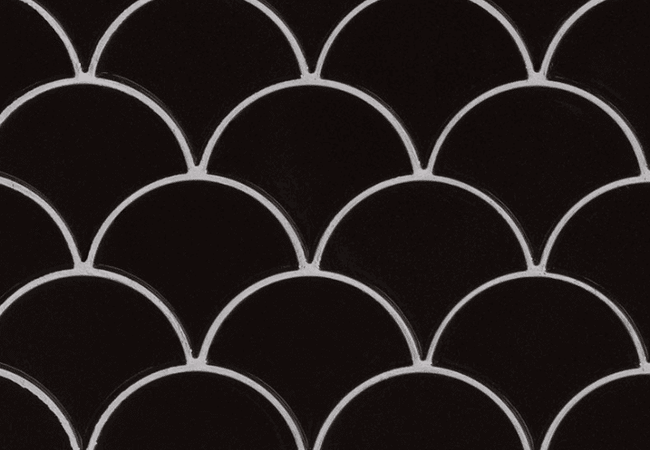 MSI Retro Nero Scallop Tile