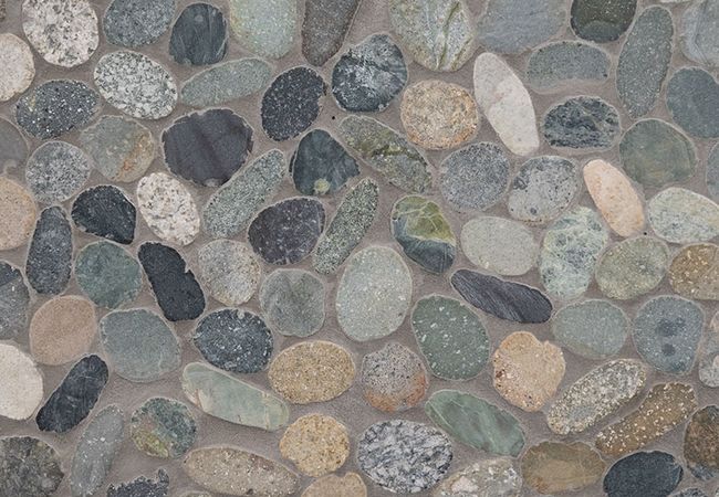 MSI Sliced Rainforest Pebbles Mosaic