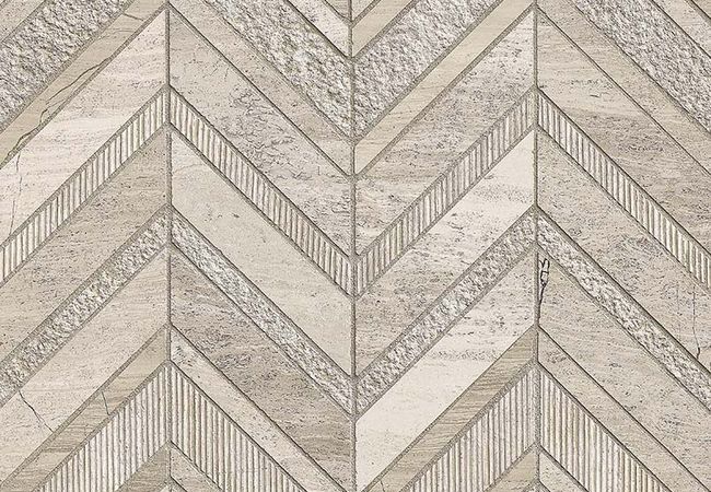 MSI White Quarry Chevron Pattern Tile