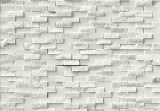 MSI Splitface Pattern Marble Mosaic Tiles Arabescato Carrara