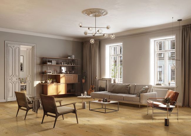 MSI Woodhills Aura Gold Oak Luxury Vinyl Plank view 2