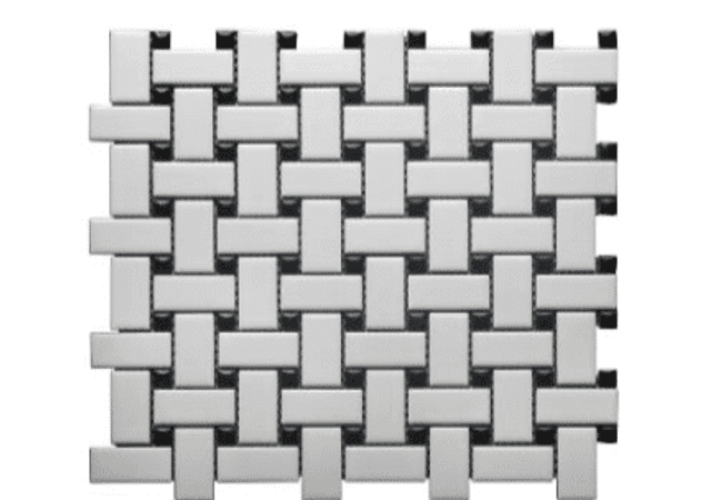 Mango Tile Basket Weave Black Dot Gl1sa2d