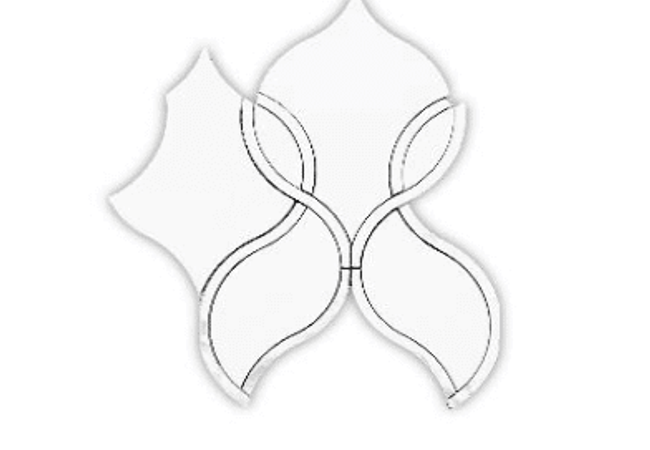 Mango Tile Carnation Shell Waterjet MG912