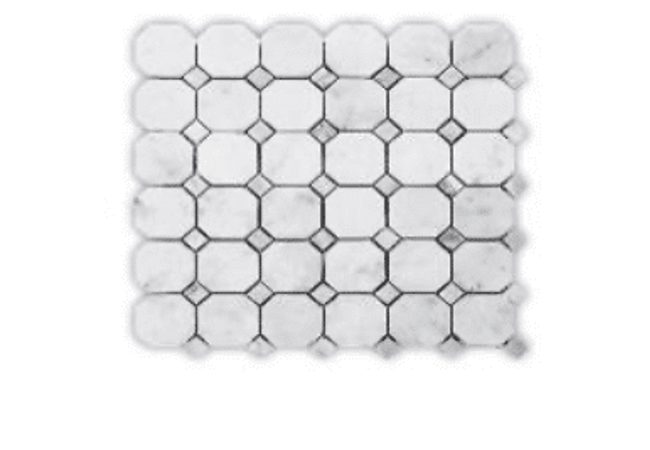 Mango Tile Carrara Octagon MG600, Mango Tile and Mosaics
