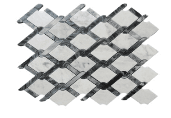 Mango Tile Diamond Weave Grey MG616, Mango Tile and Mosaics