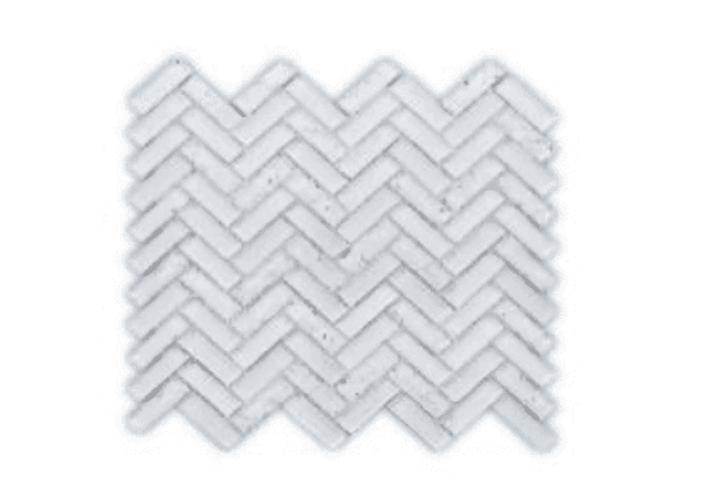 Mango Tile Sherlong White Herringbone Hlb001
