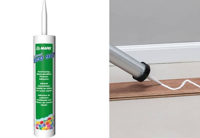 Mapei Ultrabond Eco 907 Gun Adhesive, Fast Curing Silane Modified Polymer, 858ml