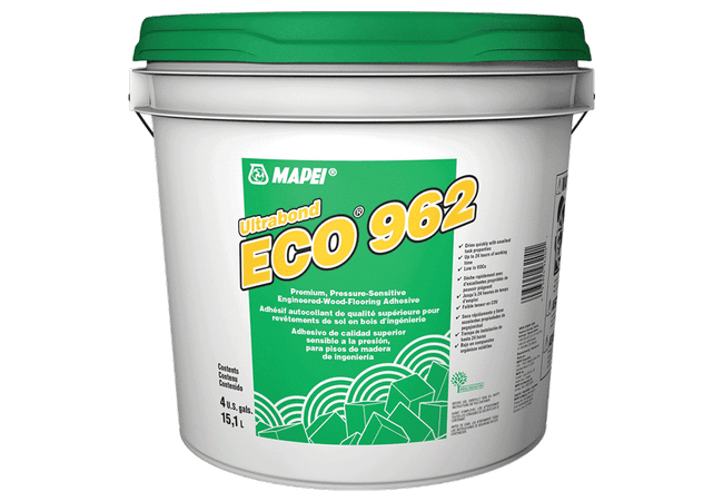 Mapei Ultrabond Eco 962 Premium Pressure Sensitive, Engineered Wood Flooring Adhesive, 15L