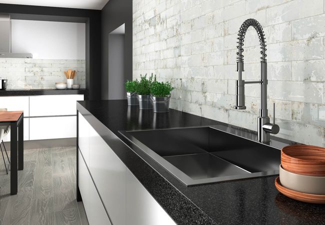 Midgley West Grunge Iron Tile 3"x12" - Shiny view 2