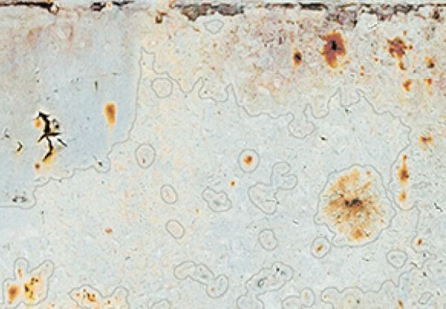 Midgley West Grunge Oxid Tile 3"x12" - Shiny