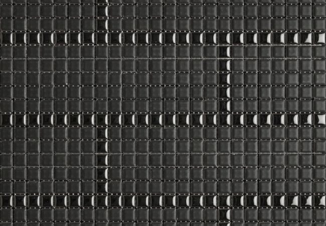 Midgley West Highline Black / Carbone Mosaic Tile 0.5"x0.5" - Seta