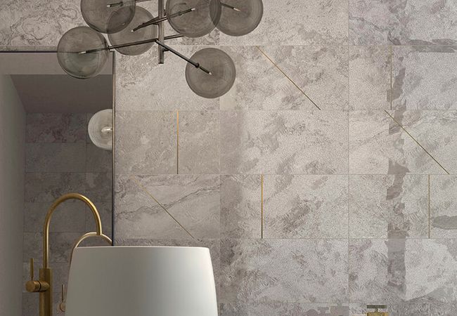 Midgley West Alpes Grey Natural Mosaic Tile 2"x2" - Natural view 2