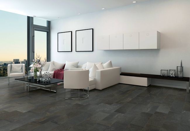 Midgley West Boulder Ink Mosaic Tile 2"x2" - Natural view 2