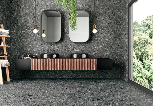 Midgley West Ceppo Di Gré Gré Anthractite Tile 24"x24" - Natural view 2