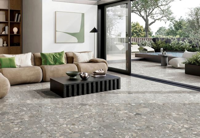 Midgley West Cobbles Iron Tile 24"x24" - Matte view 2