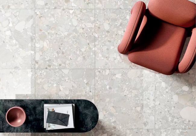 Midgley West Cobbles Pumice Tile 24"x24" - Matte view 2