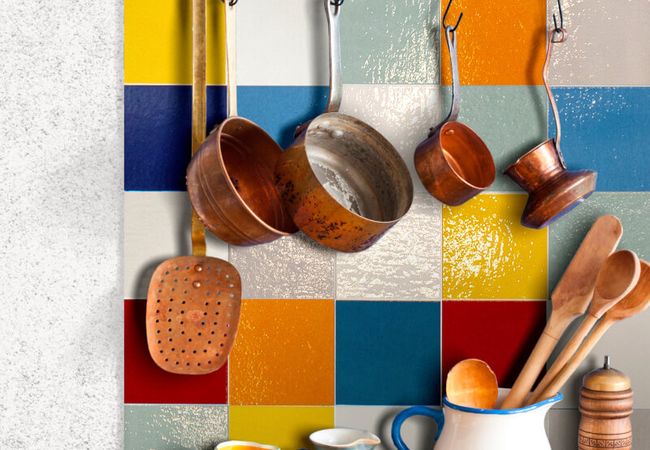 Midgley West Colors / Mono Blu Tile 9"x9" - Matte view 2