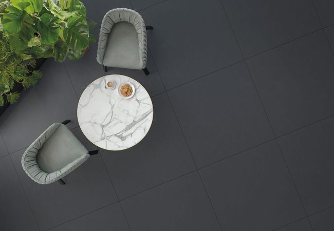 Midgley West Elements Contemporary Black Tile 12"x24" - Natural view 2