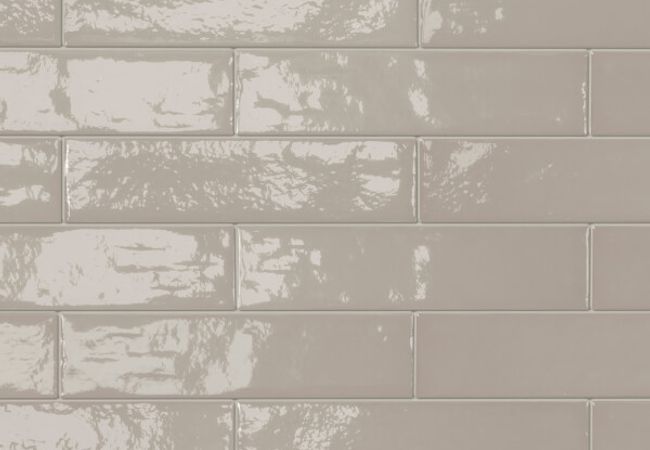Midgley West Elements Design Taupe Tile 3"x12" Brick - Glossy