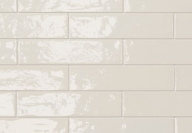 Midgley West Elements Design White Tile 3"x12" Brick - Glossy