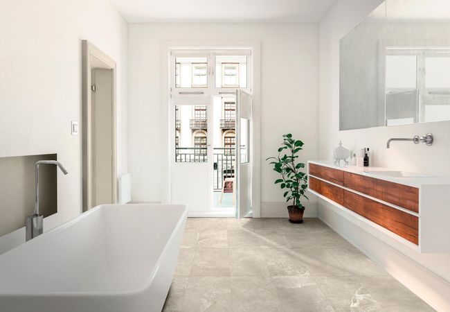 Midgley West Ermetica Bianco Tile 24"x48" - Natural view 2