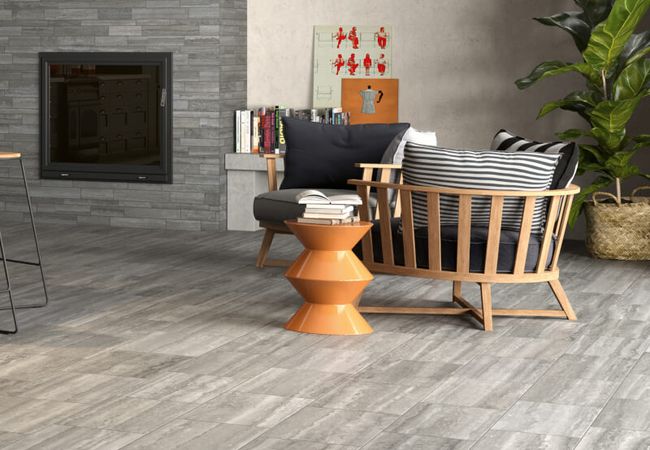 Midgley West Flow Grey Tile 12"x24" - Natural view 2