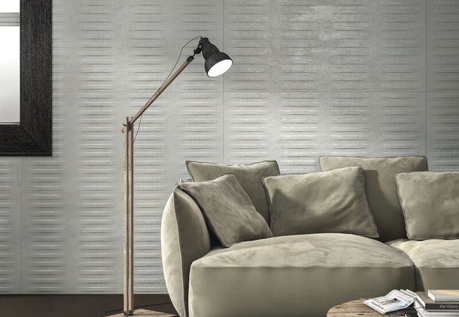 Midgley West Forge Dark Tile 12"x48" Struttura Metal Mix view 2